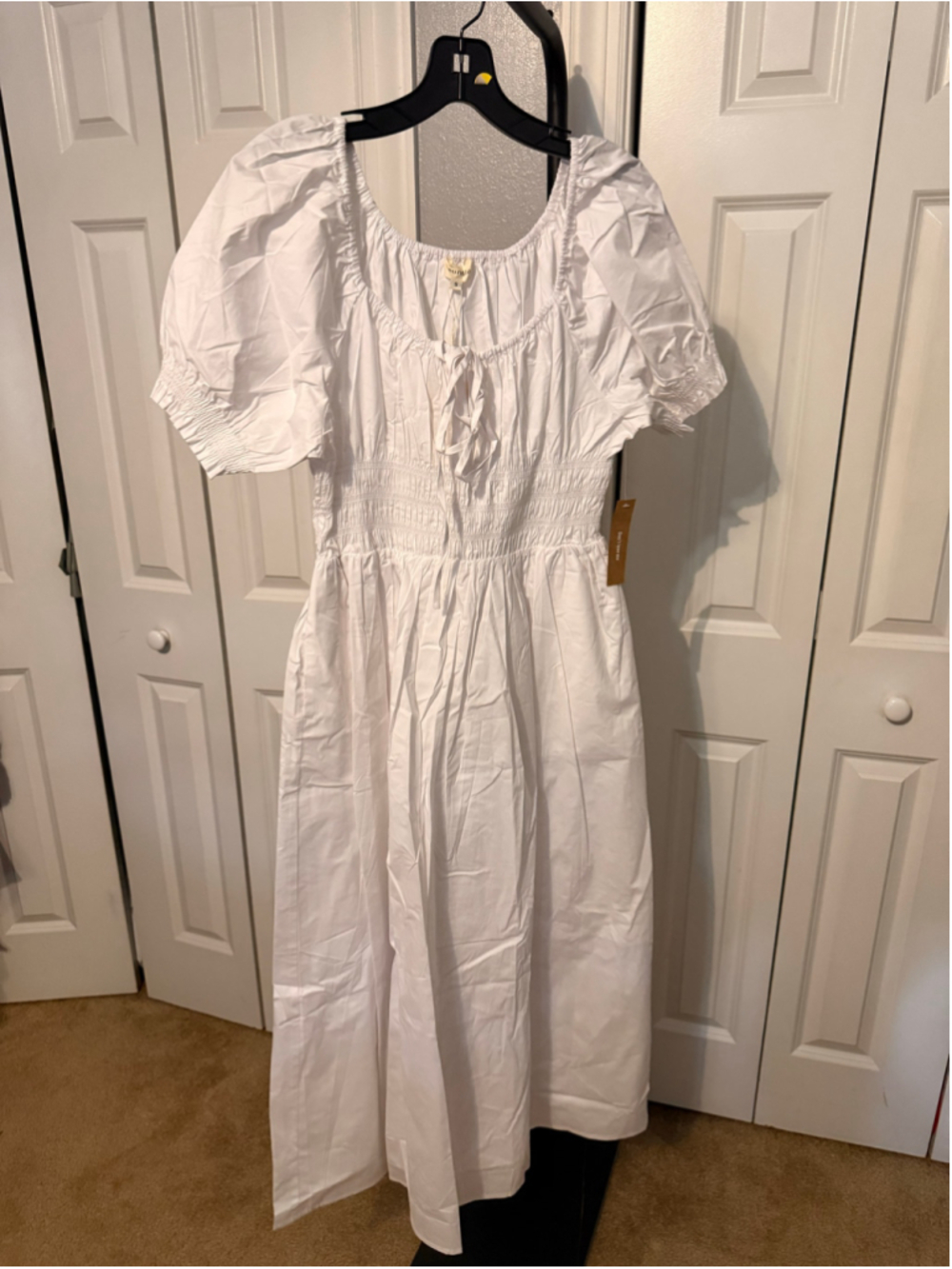 Women's Sorella White Midi Dress Size S - Picture 5 of 9